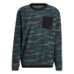Adidas Texture-Print Crew Men's Sweatshirt