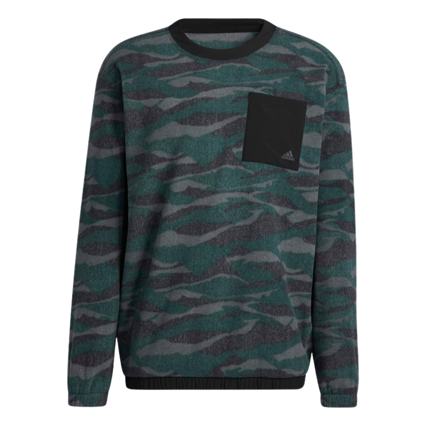 Adidas camo linear sweatshirt men's hotsell