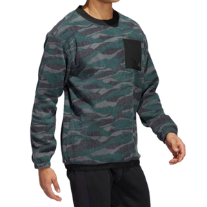 Adidas Texture-Print Crew Men's Sweatshirt