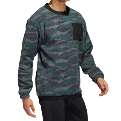 Adidas Texture-Print Crew Men's Sweatshirt