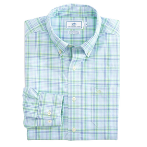 Southern Tide IC Abound Plaid Sports Long Sleeve Men's Shirt