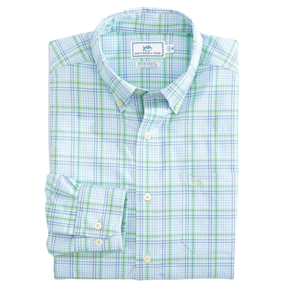 Southern Tide IC Abound Plaid Sports Long Sleeve Men's Shirt