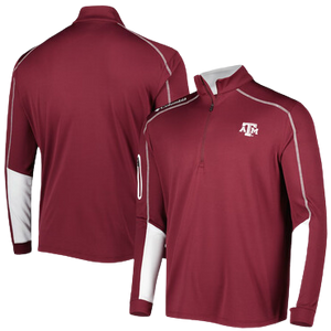 Columbia Texas A&M Omni-Wick Shotgun 1/4 Zip Men's Jacket
