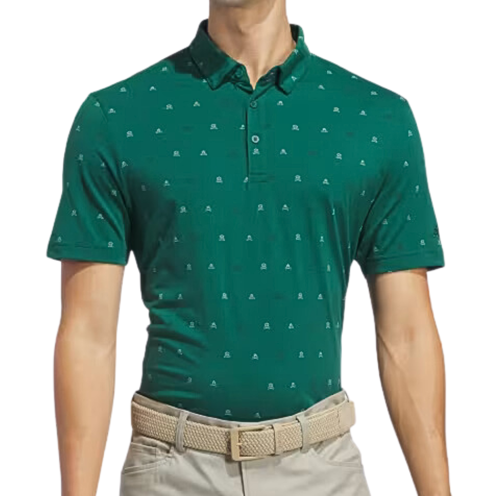 Adidas Go-To Mini-Crest Print Men's Polo