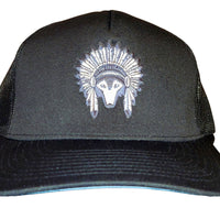 Thumbnail for Greyson Wise Wolf Trucker Hat