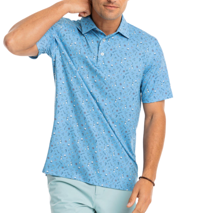 Southern Tide Hampstead Perf Men's Polo