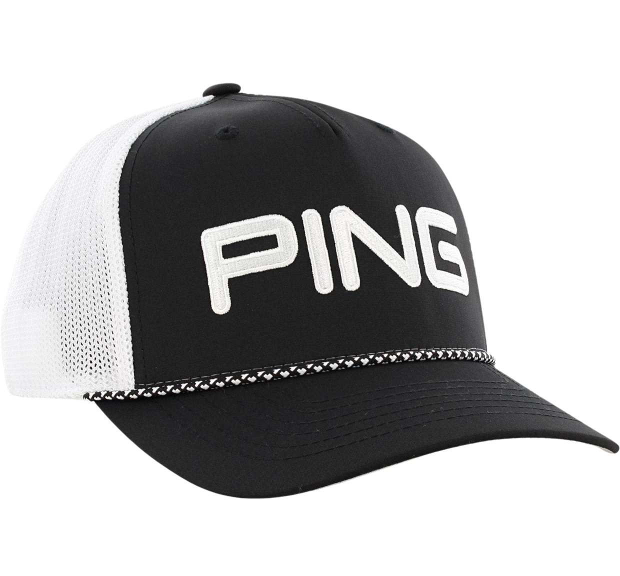 Ping rope top mesh hat