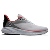 FootJoy Flex XP Spikeless Men's Golf Shoes - White/Black/Red